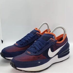 Nike Waffle One Navy Blue Orange White DC0481 Size 6.5